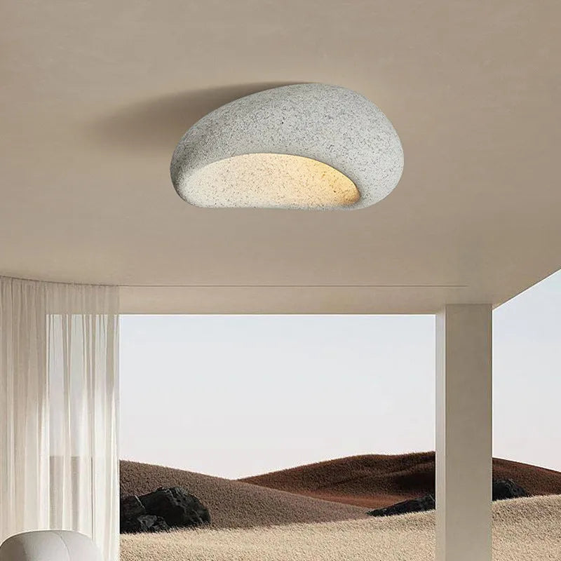 LumièreNaturelle | Élégant Plafonnier LED Design Wabi Sabi en Métal 0