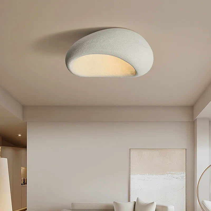 LumièreNaturelle | Élégant Plafonnier LED Design Wabi Sabi en Métal 1