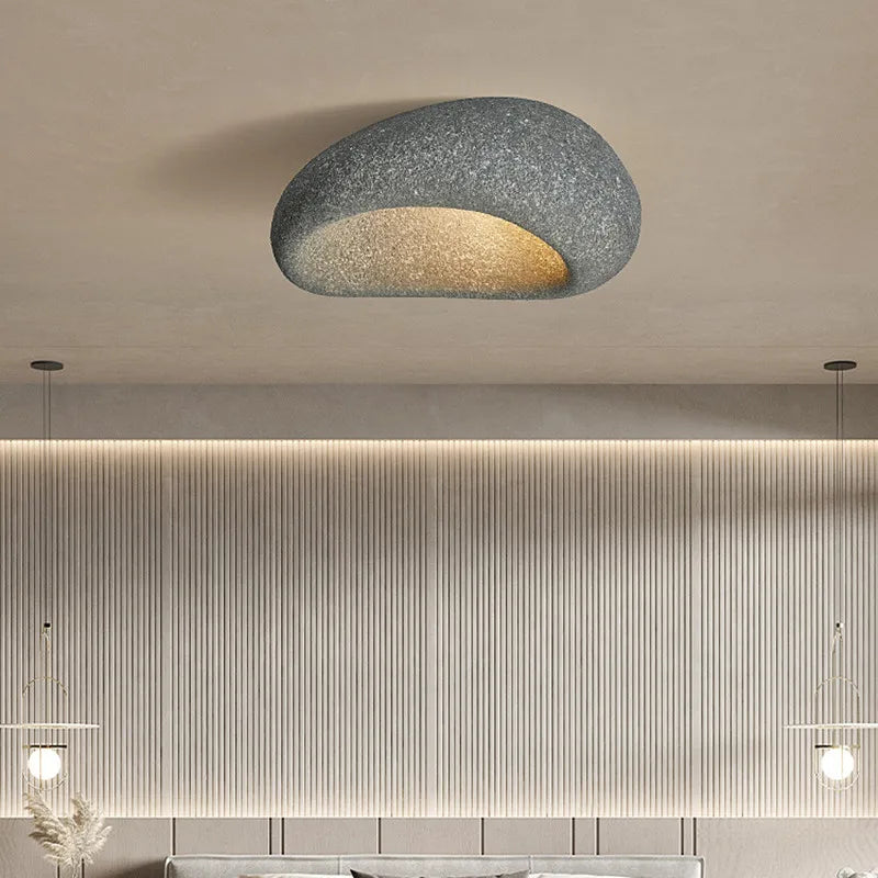 LumièreNaturelle | Élégant Plafonnier LED Design Wabi Sabi en Métal 2