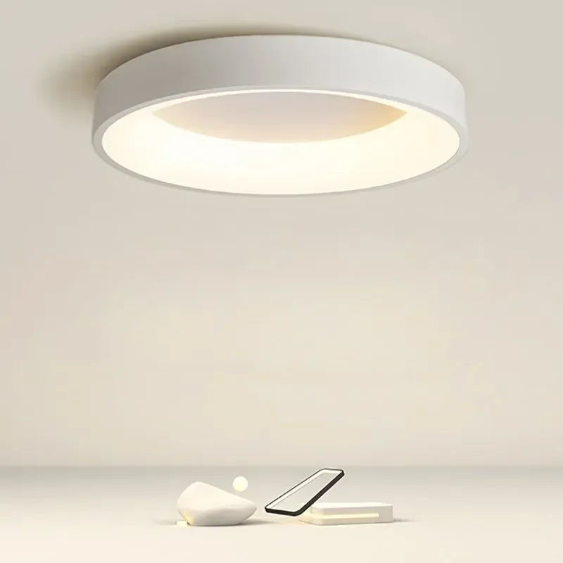 LumièreNordique | Élégant Plafonnier LED Design Rond Scandinave 0