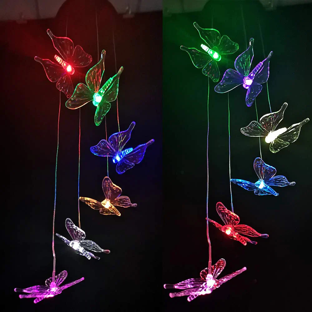 LumièrePapillon | Charmante Lampe Solaire Décorative pour Jardin 6