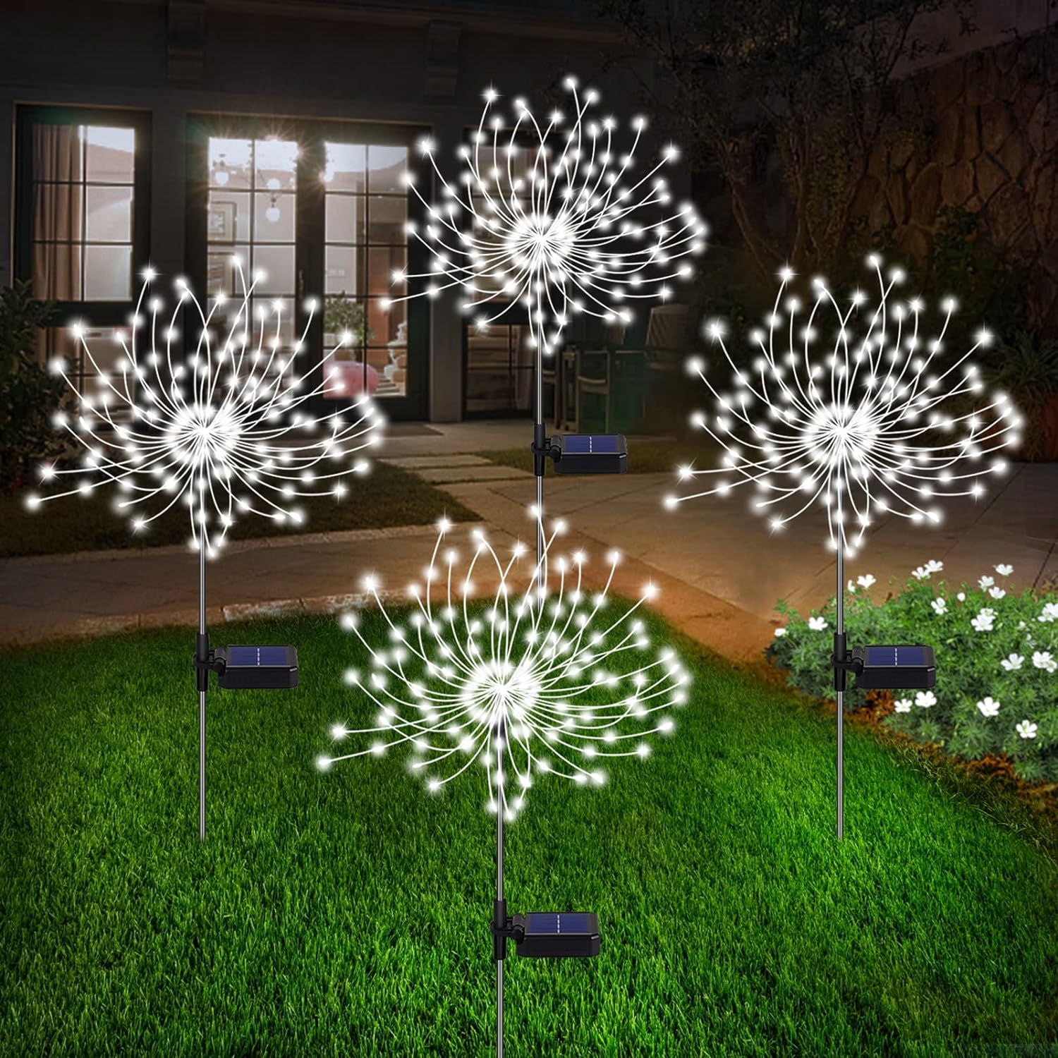 LumièreSolaire | Éblouissant Ensemble de 4 Lampes Solaire Jardin Extérieur 9