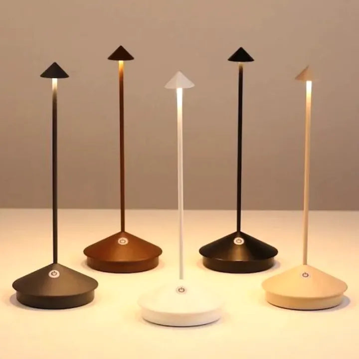 LumièreSpike | Élégante Lampe LED Sans Fil Rechargeable Étanche 9