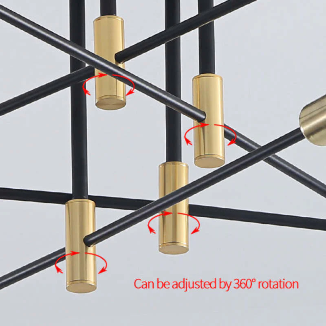 Lumière Royale | Élégant Plafonnier LED Design pour Salon et Chambre 2