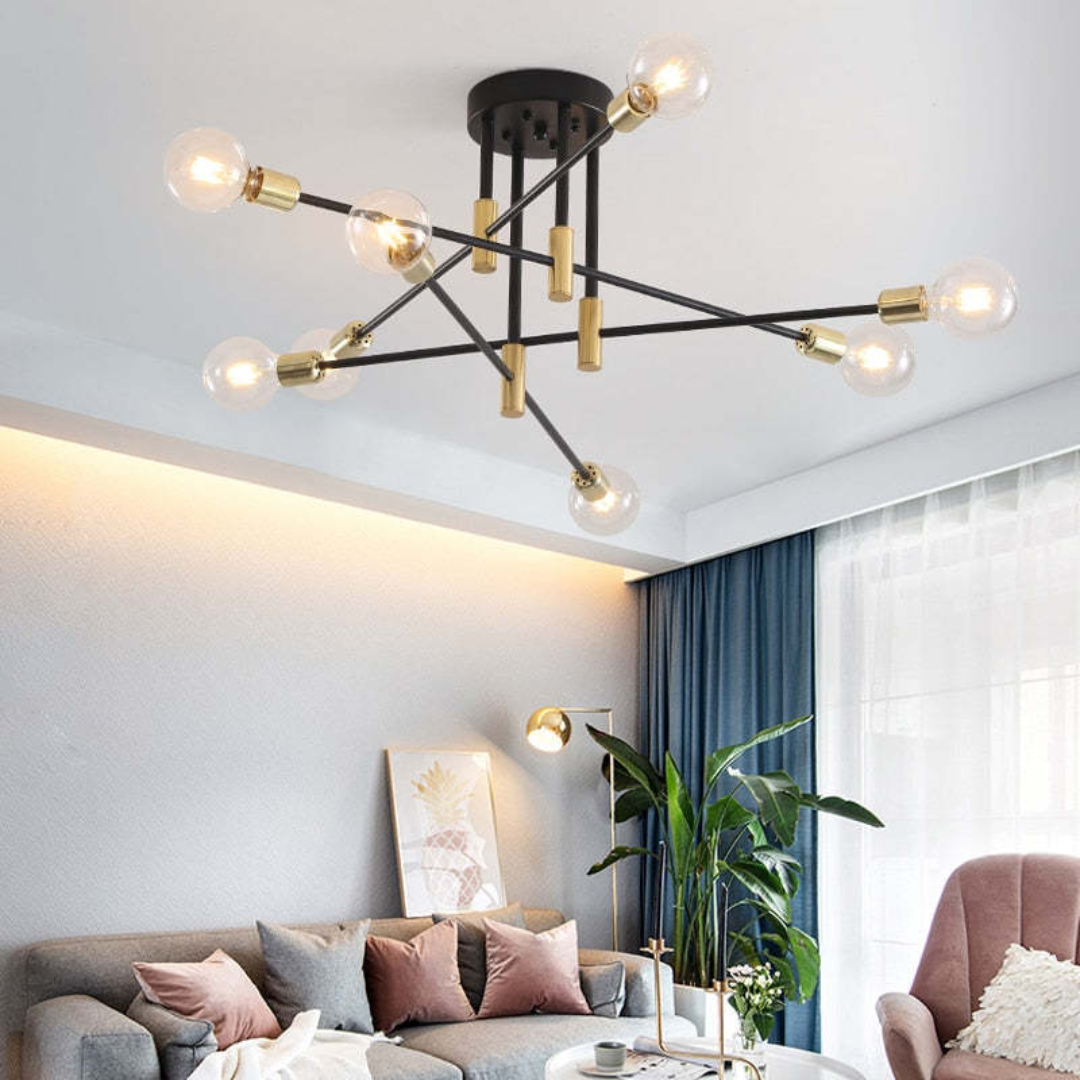 Lumière Royale | Élégant Plafonnier LED Design pour Salon et Chambre 6
