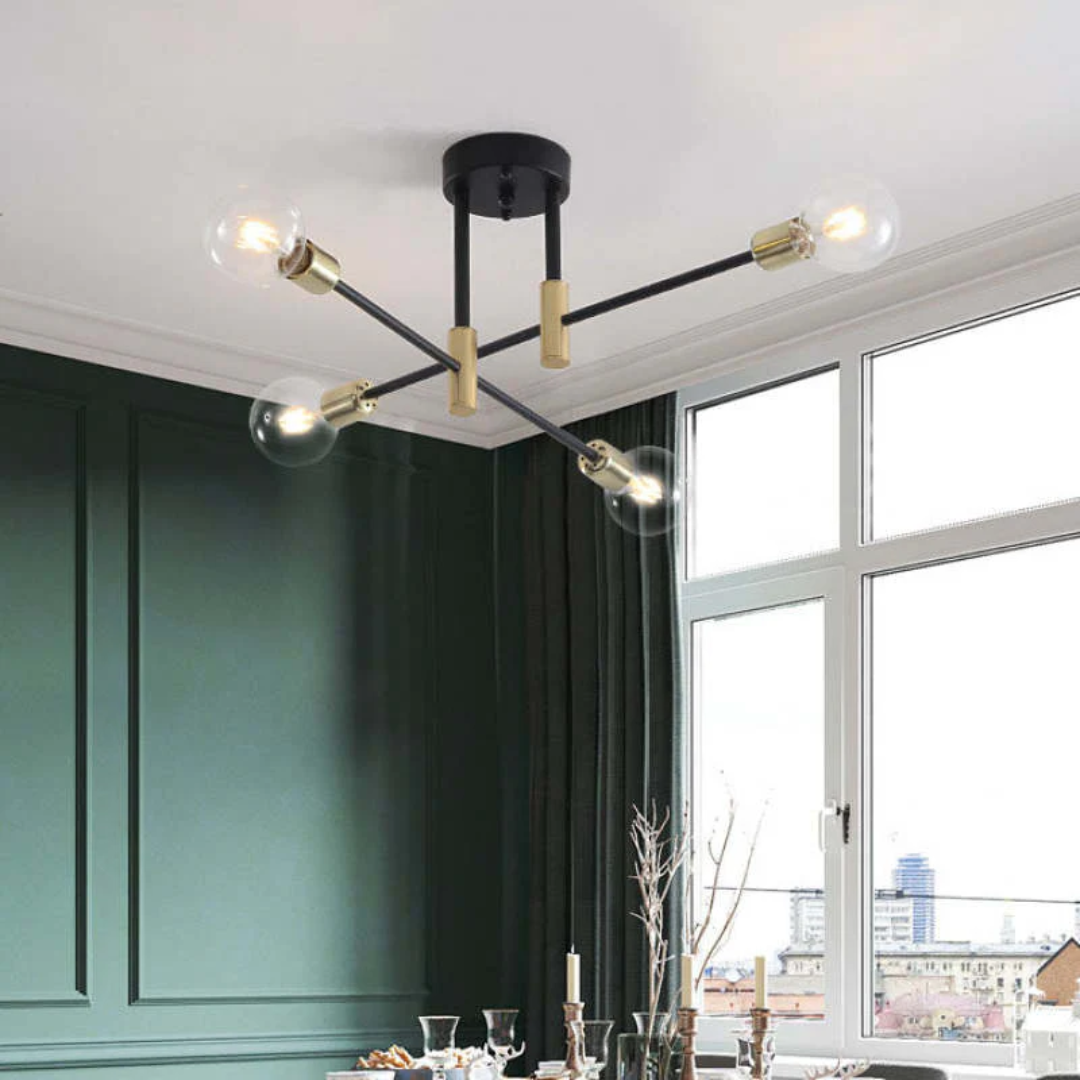 Lumière Royale | Élégant Plafonnier LED Design pour Salon et Chambre 8