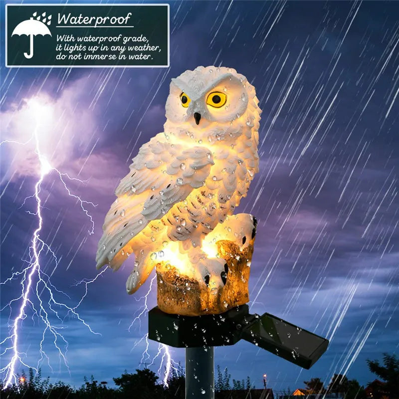 Lumière de Jardin Solaire Hibou | Charmante Décoration Énergétique 2