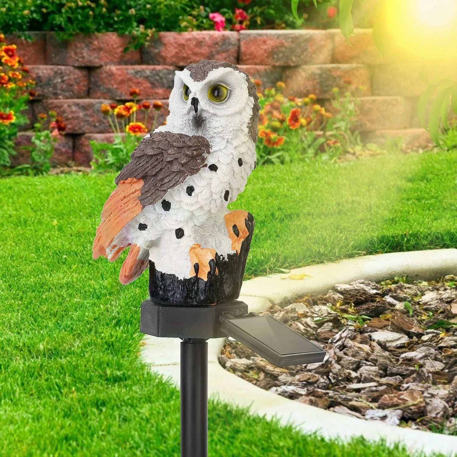 Lumière de Jardin Solaire Hibou | Charmante Décoration Énergétique 7