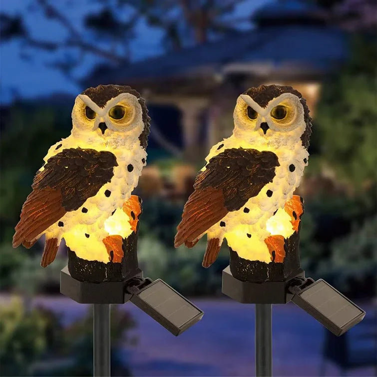 Lumière de Jardin Solaire Hibou | Charmante Décoration Énergétique 8