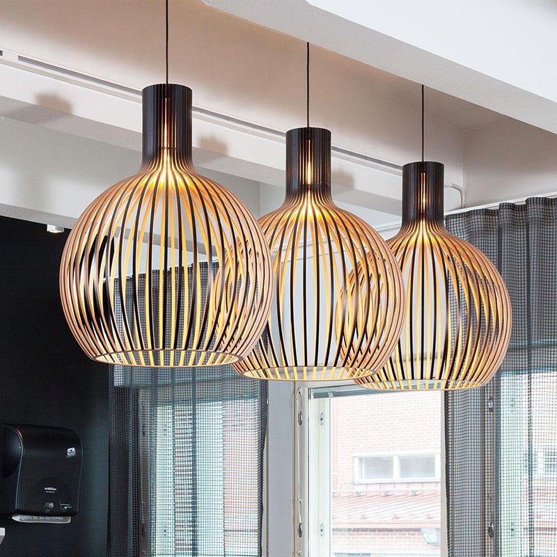 Luminaire Suspendu en Bois | Lampe Suspension Artisanale avec Lumière Chaude ? Ambiance Chaleureuse pour Cuisine et Bureau 7