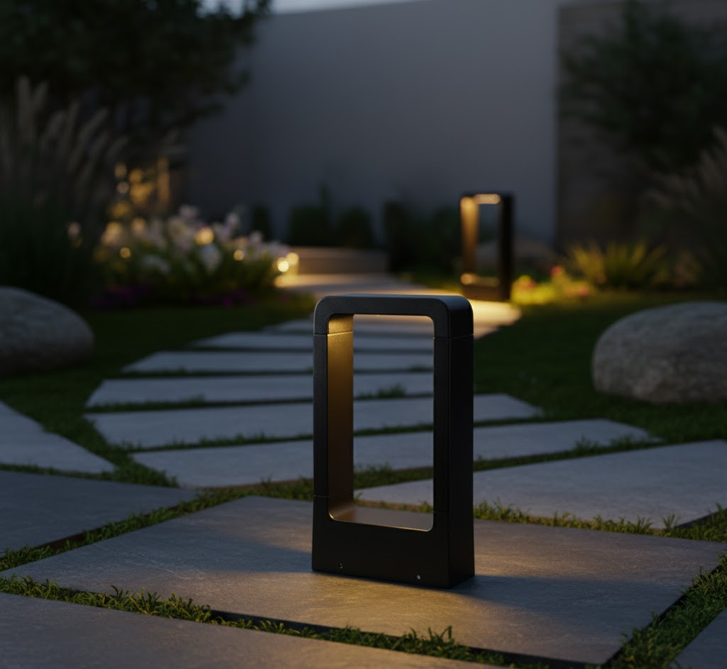 Luminara | Élégante Lampe de Jardin LED en Acier Inoxydable Étanche 0
