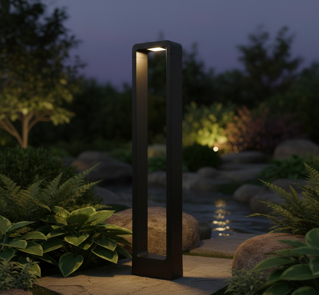 Luminara | Élégante Lampe de Jardin LED en Acier Inoxydable Étanche 12