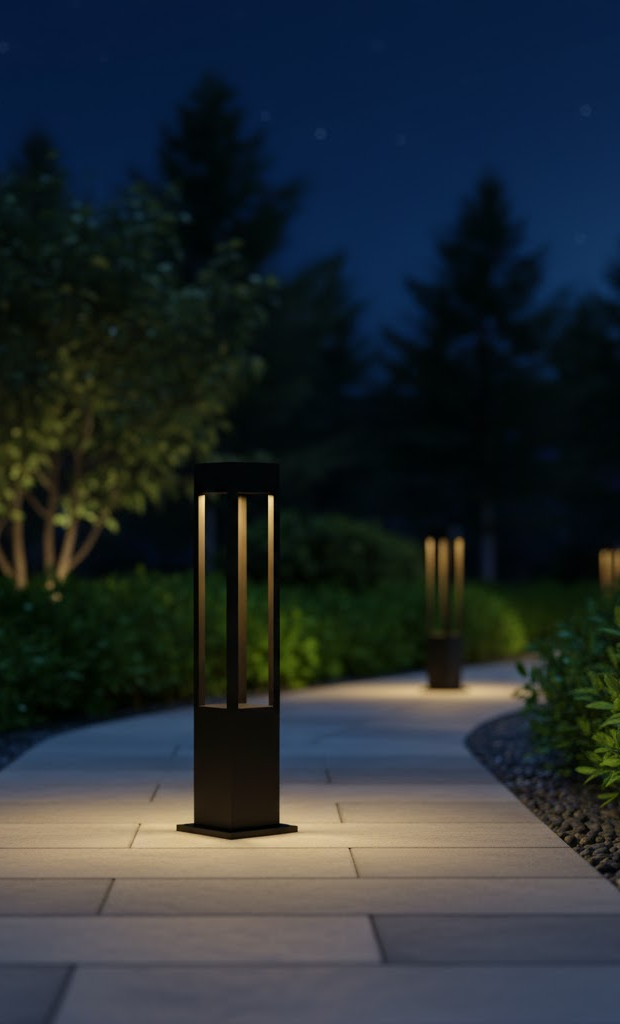 Luminara | Élégante Lampe de Jardin LED en Acier Inoxydable Étanche 13