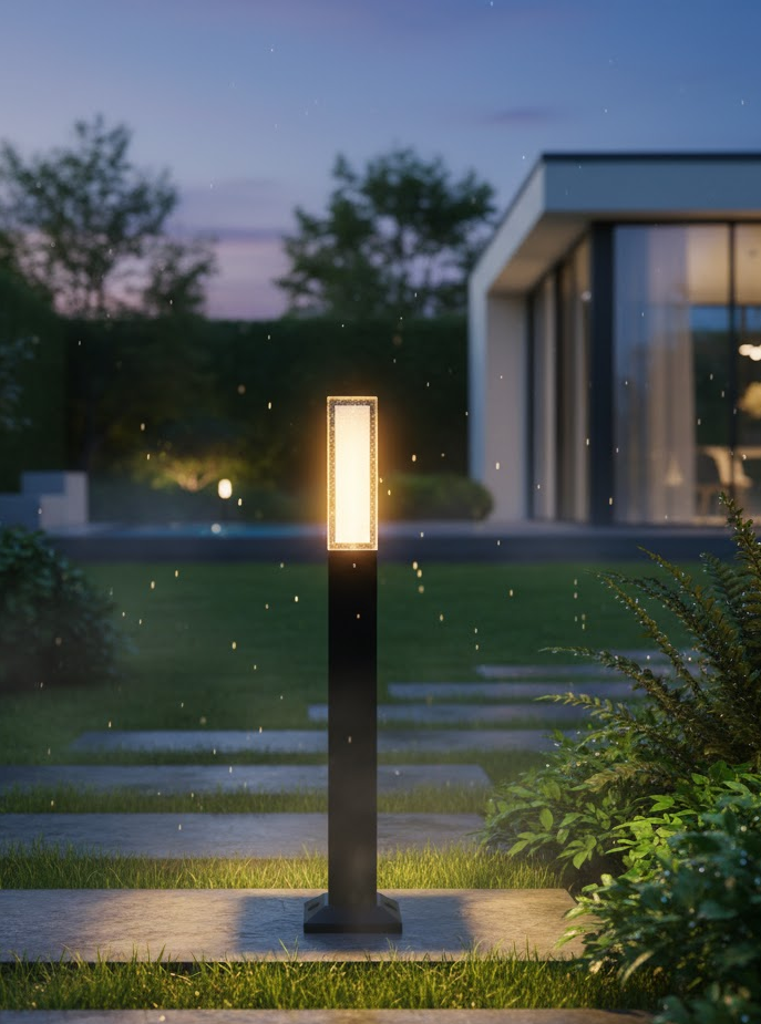 Luminara | Élégante Lampe de Jardin LED en Acier Inoxydable Étanche 21