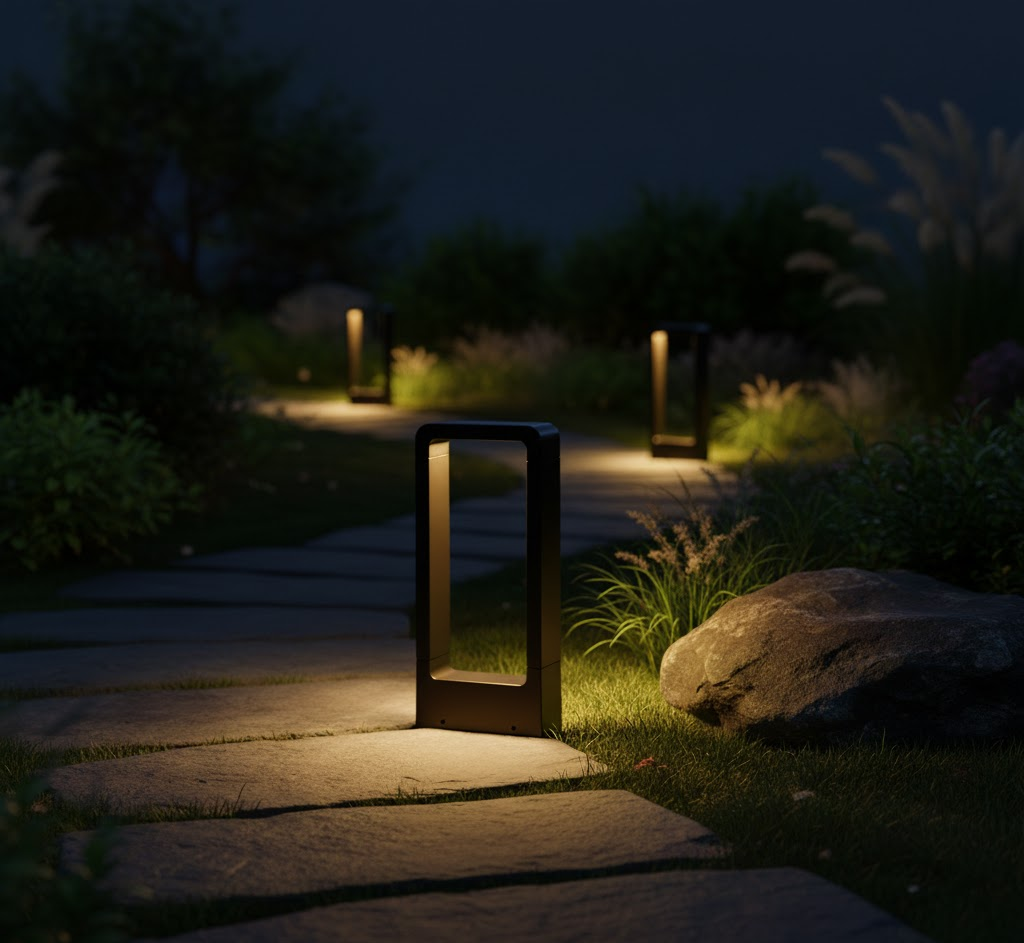Luminara | Élégante Lampe de Jardin LED en Acier Inoxydable Étanche 8