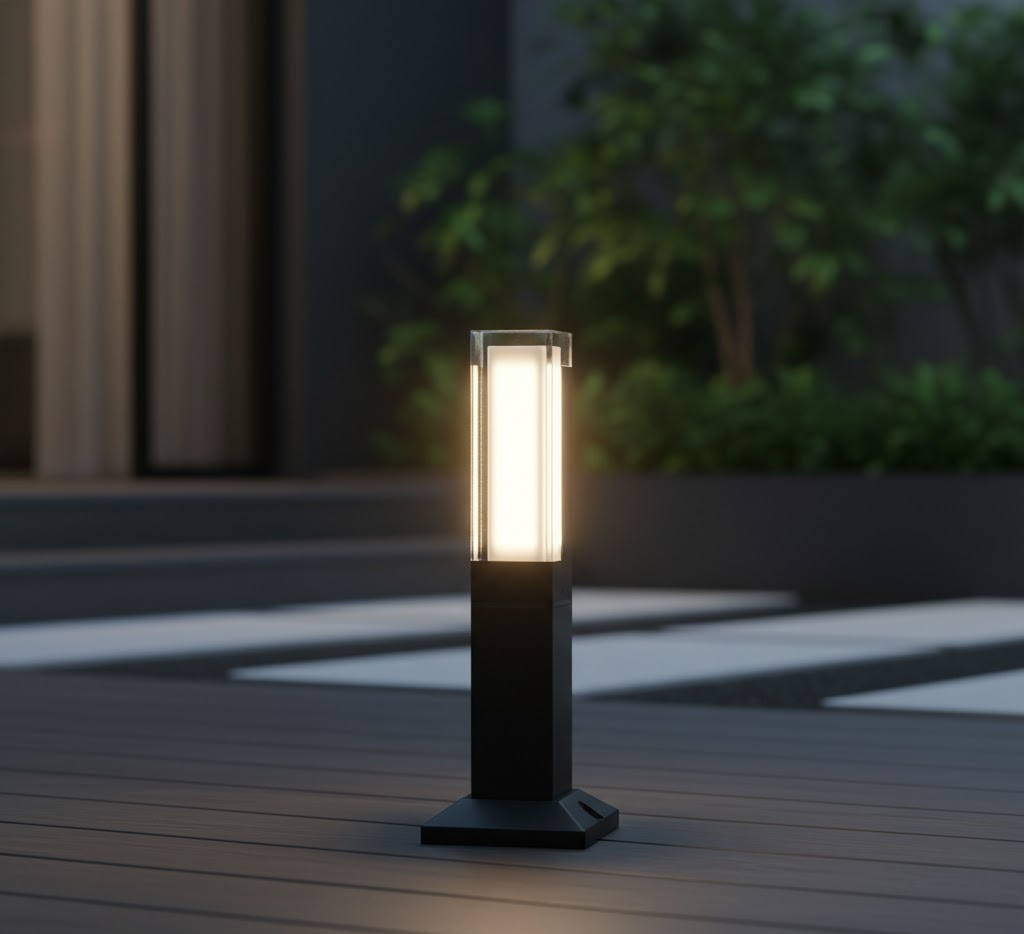 Luminara | Élégante Lampe de Jardin LED en Acier Inoxydable Étanche 9