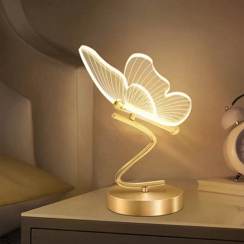 LumineuxPapillon | Élégante Lampe de Table LED Moderne et Compacte 0