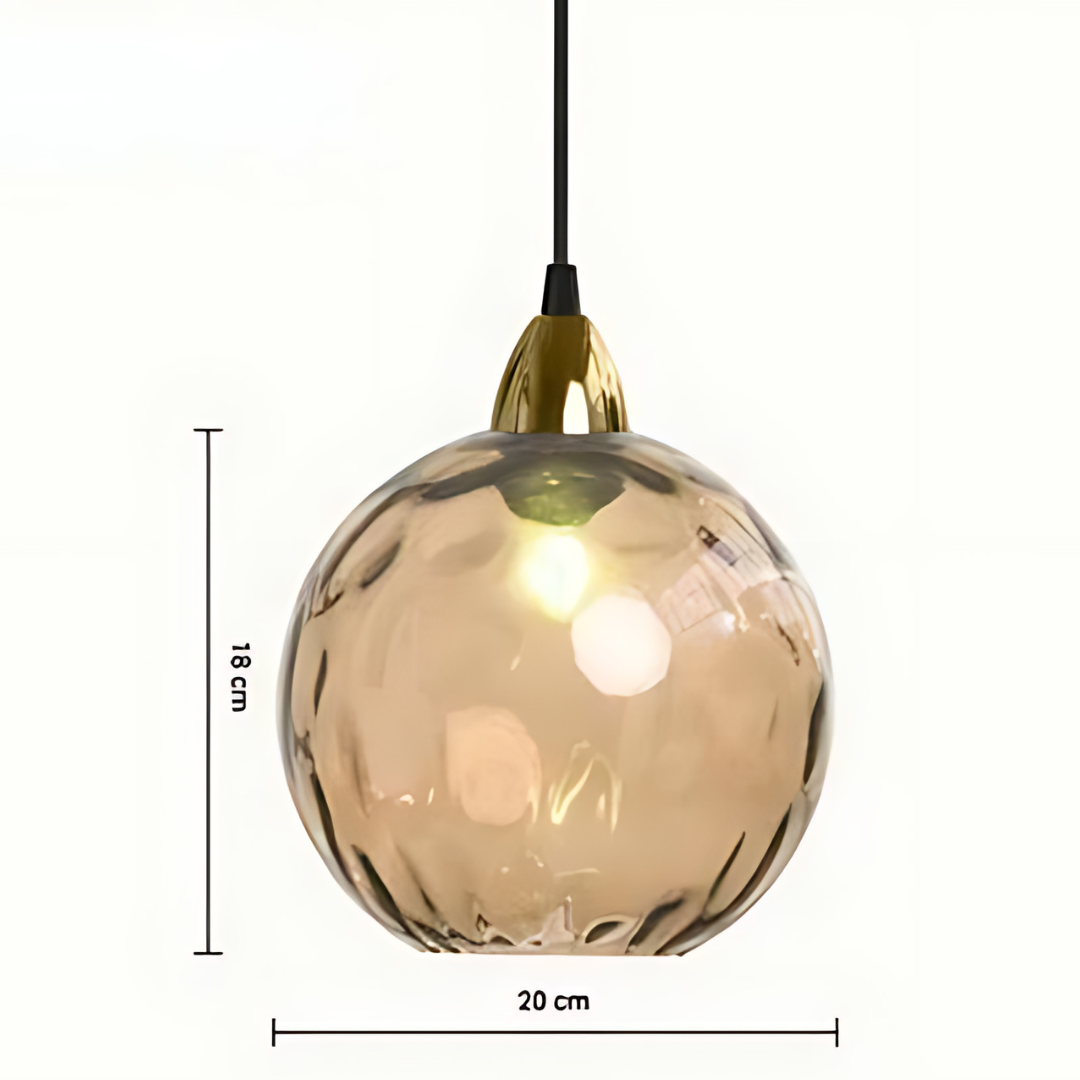 LumineuxVerre | Élégante Suspension Boule de Verre pour Intérieurs Chic 12