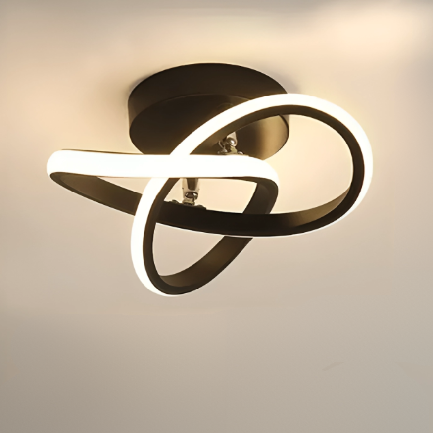 Luminova | Élégant Plafonnier LED Design Double Anneaux Moderne 7