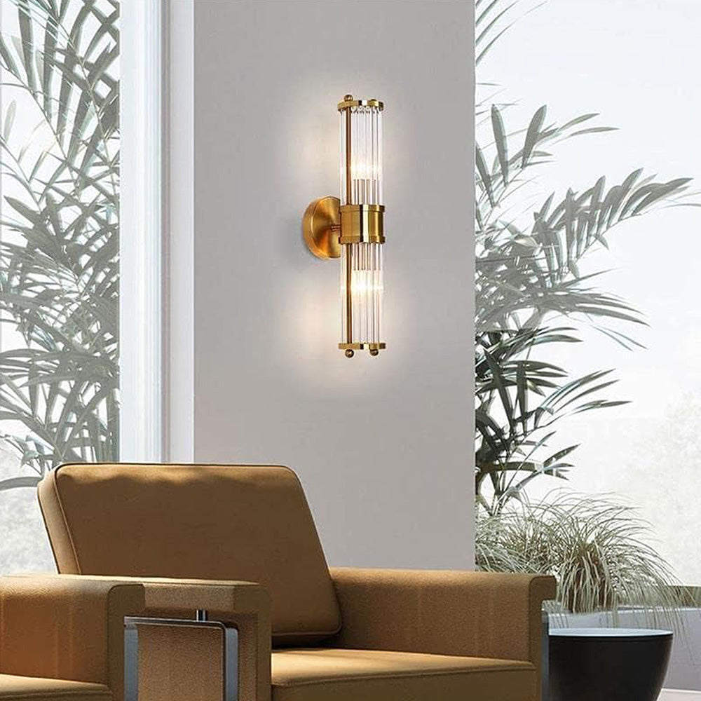 LuxeDoré | Élégante Applique Murale Design en Fer et Verre pour Salle de Bain 4