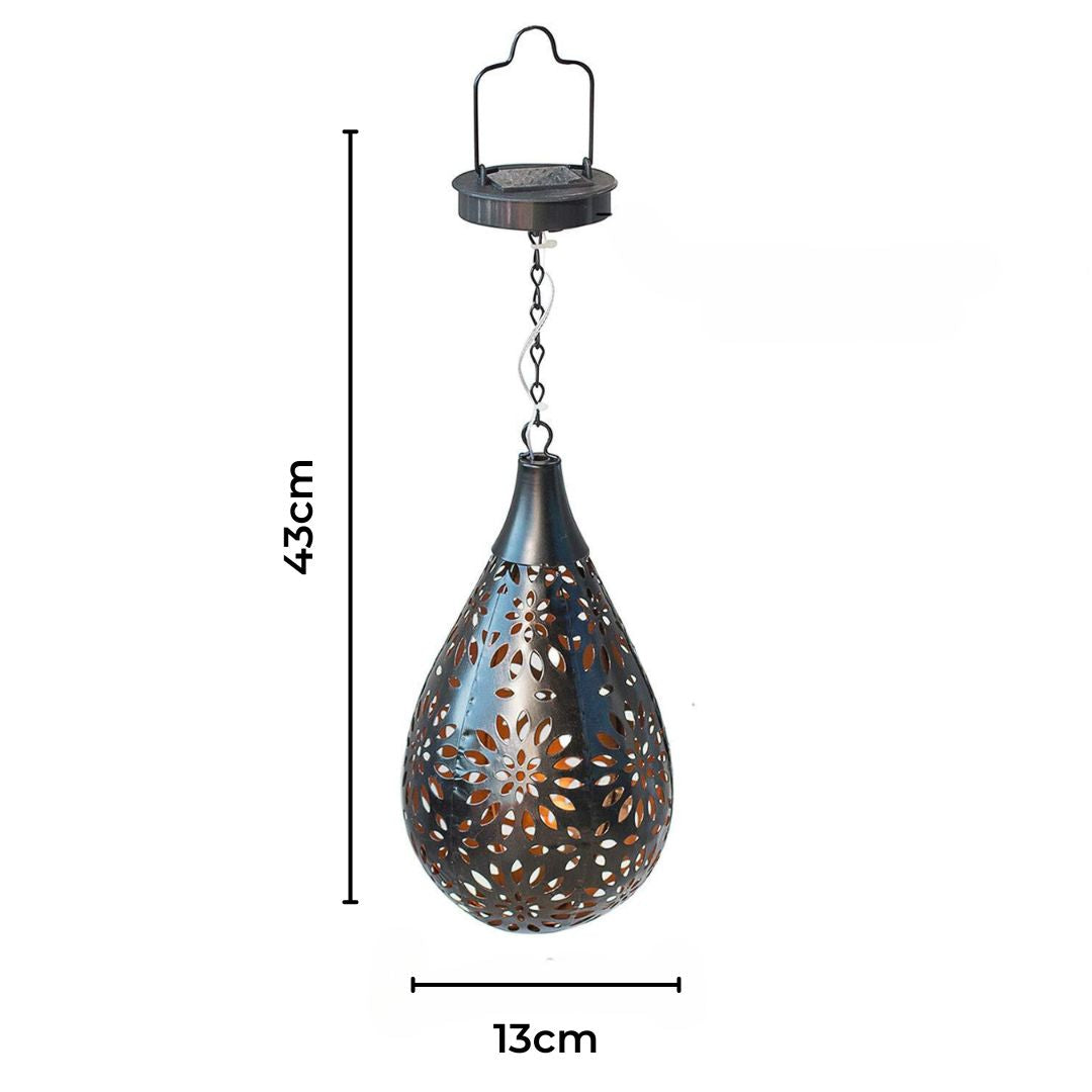 Solar Lichtdruppel - Lampe solaire de jardin en forme de goutte