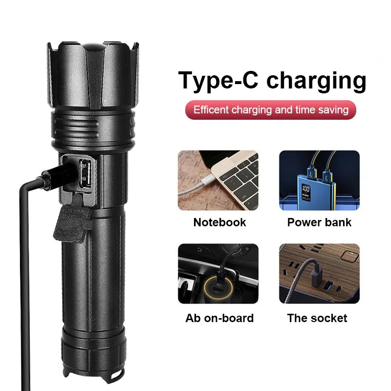 LumiBeam Zaklamp - Lampe Torche LED Rechargeable