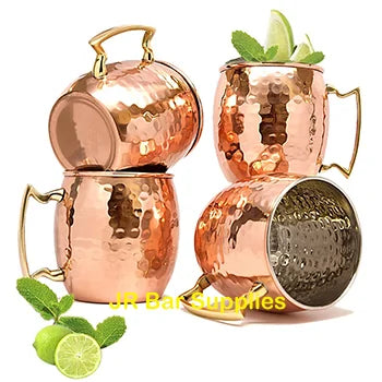 ChillCopper - Set Mugs Cuivre Martelé