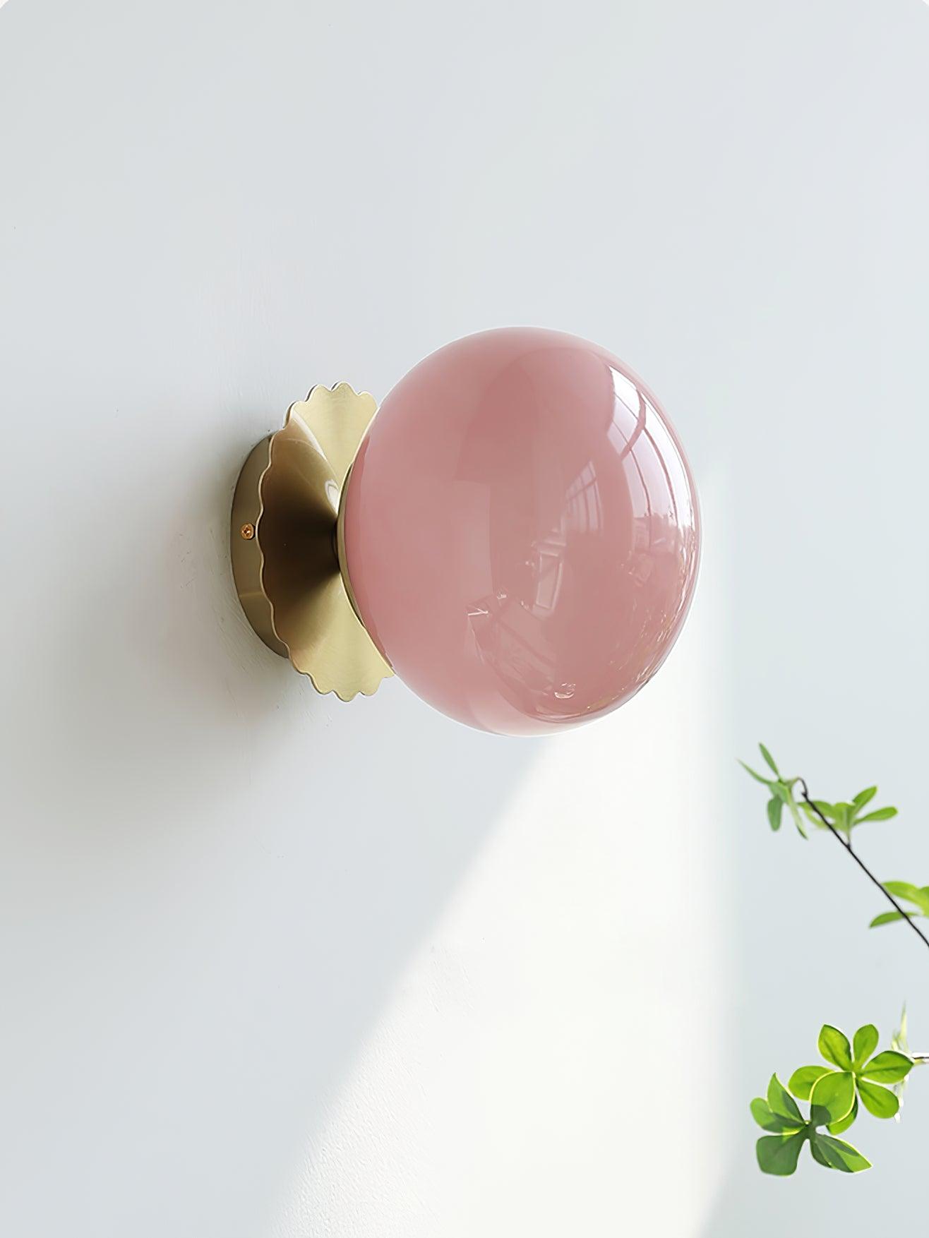 Rosélia – Lampe en Verre Rose Élégante pour Intérieurs Raffinés