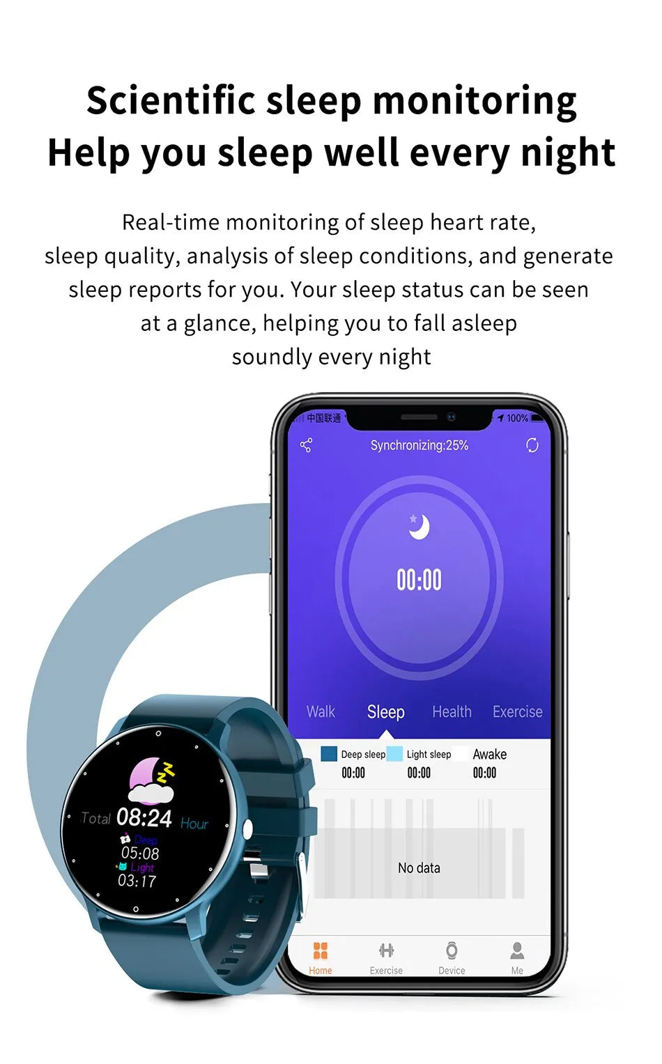 ActiveTrack - Montre Connectée Tactile Sport
