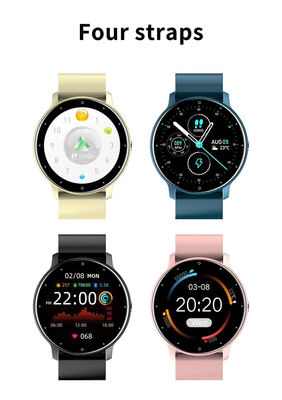 ActiveTrack - Montre Connectée Tactile Sport