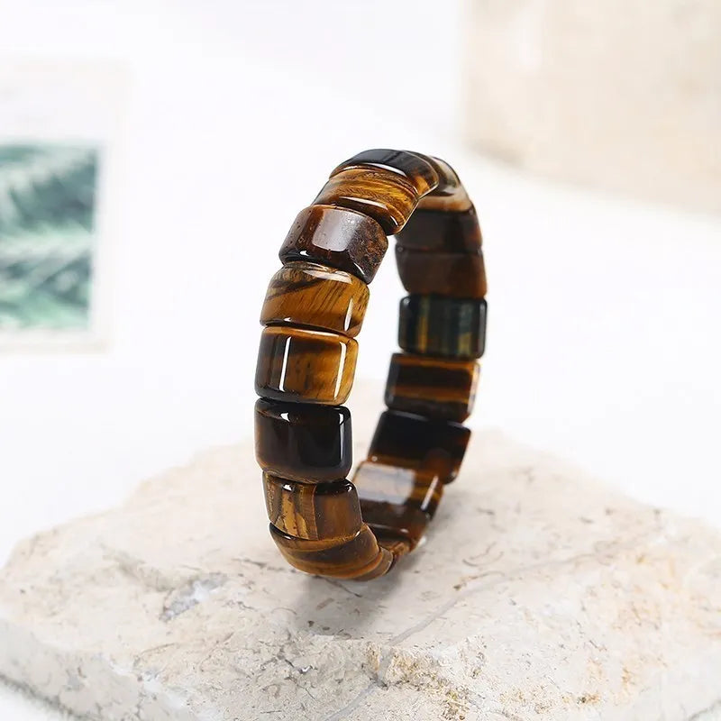 Bracelet œil de tigre tricolore puissant