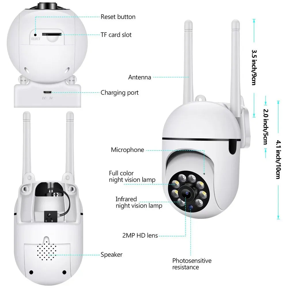 SmartGuard - Caméra Sécurité WiFi Intelligente Maison