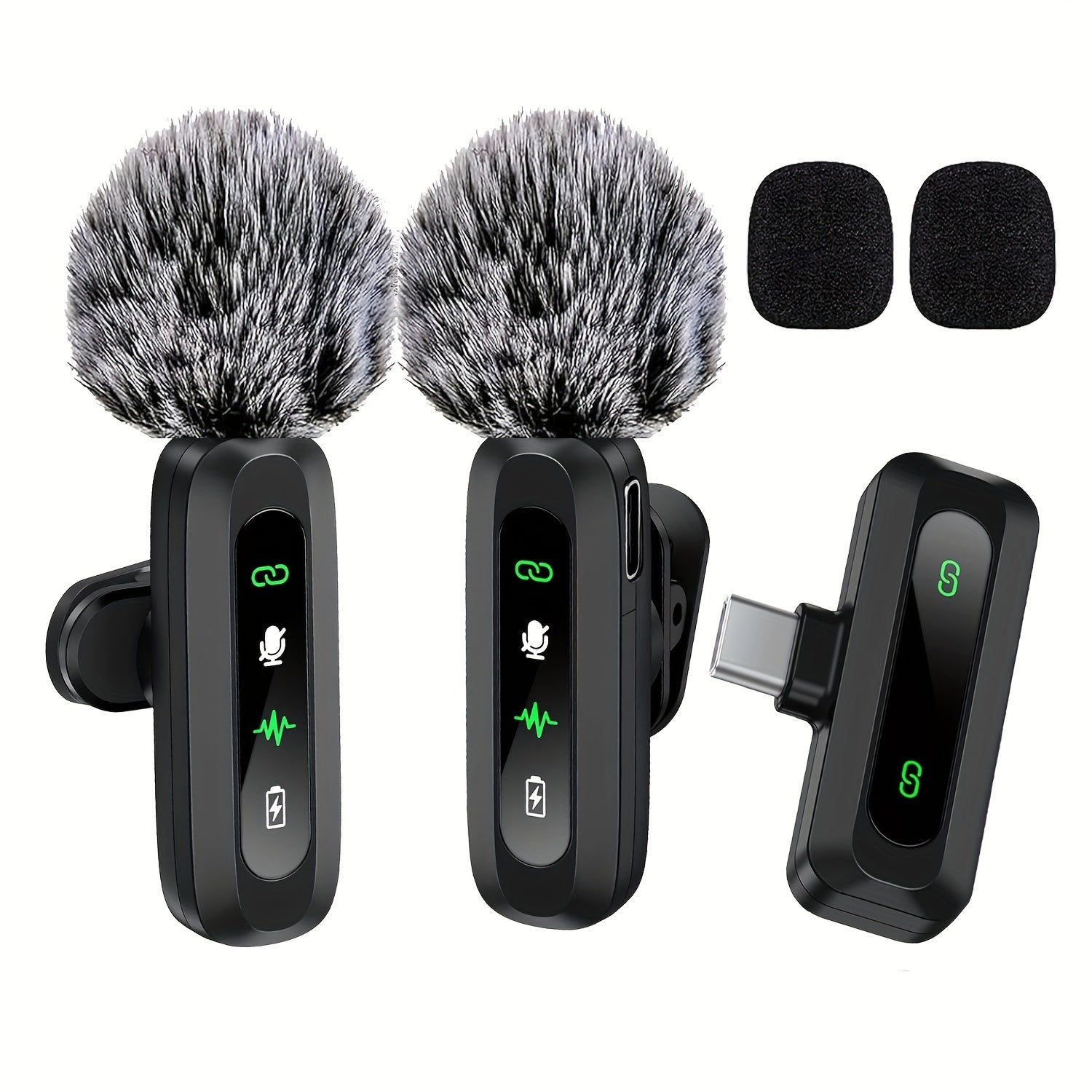 Micro Cravate Sans Fil | Microphone USB-C Compact avec Pare-Vent | Idéal pour Podcasts et Vlogs 7