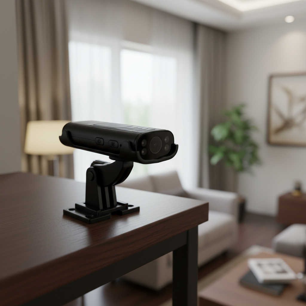 Mini Caméra Espion WLAN avec Vision Nocturne &amp; Détection de Mouvement | Surveillance Discrète pour Sécurité à Domicile 0