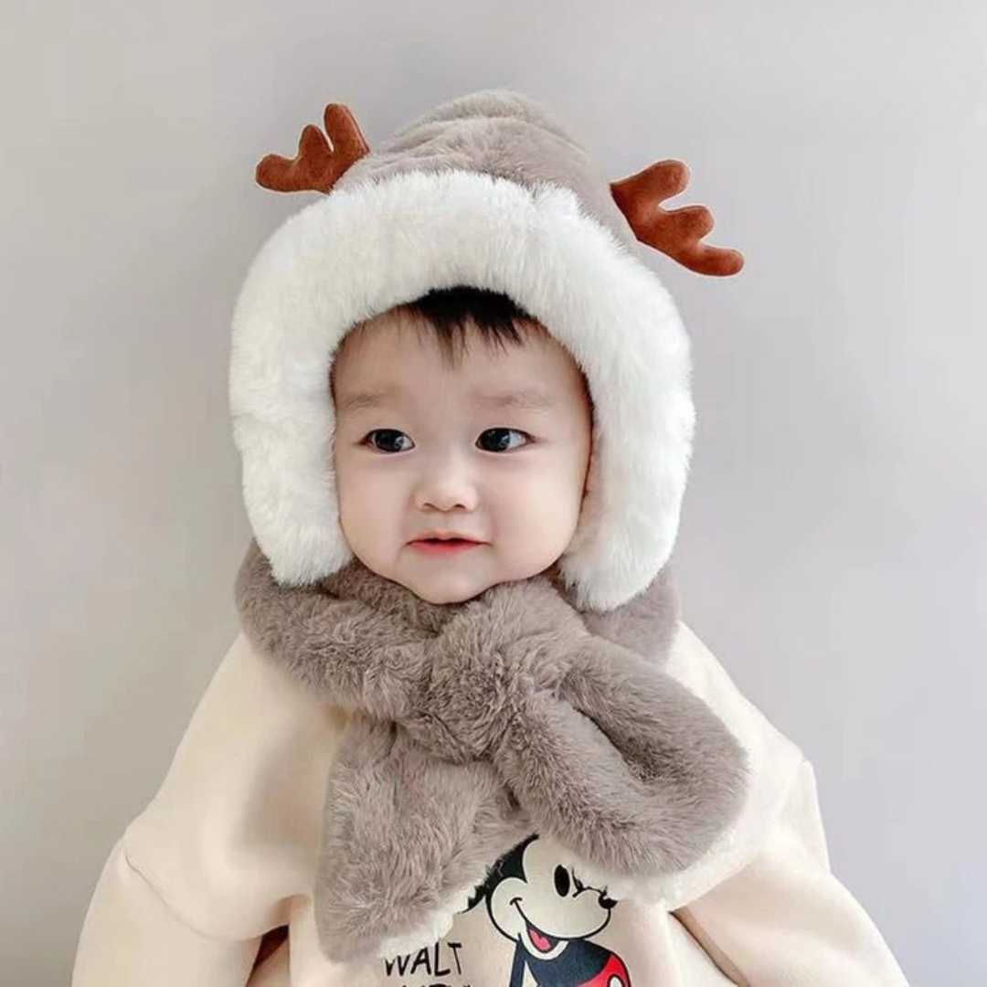 Mini Fashion - Bonnet et écharpe 2 en 1 pour enfants