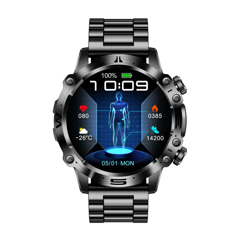 Montre Connectée Sport | Montre de Sport avec Écran AMOLED 1,43 & Suivi ECG | Suivi de Santé pour Hommes 0