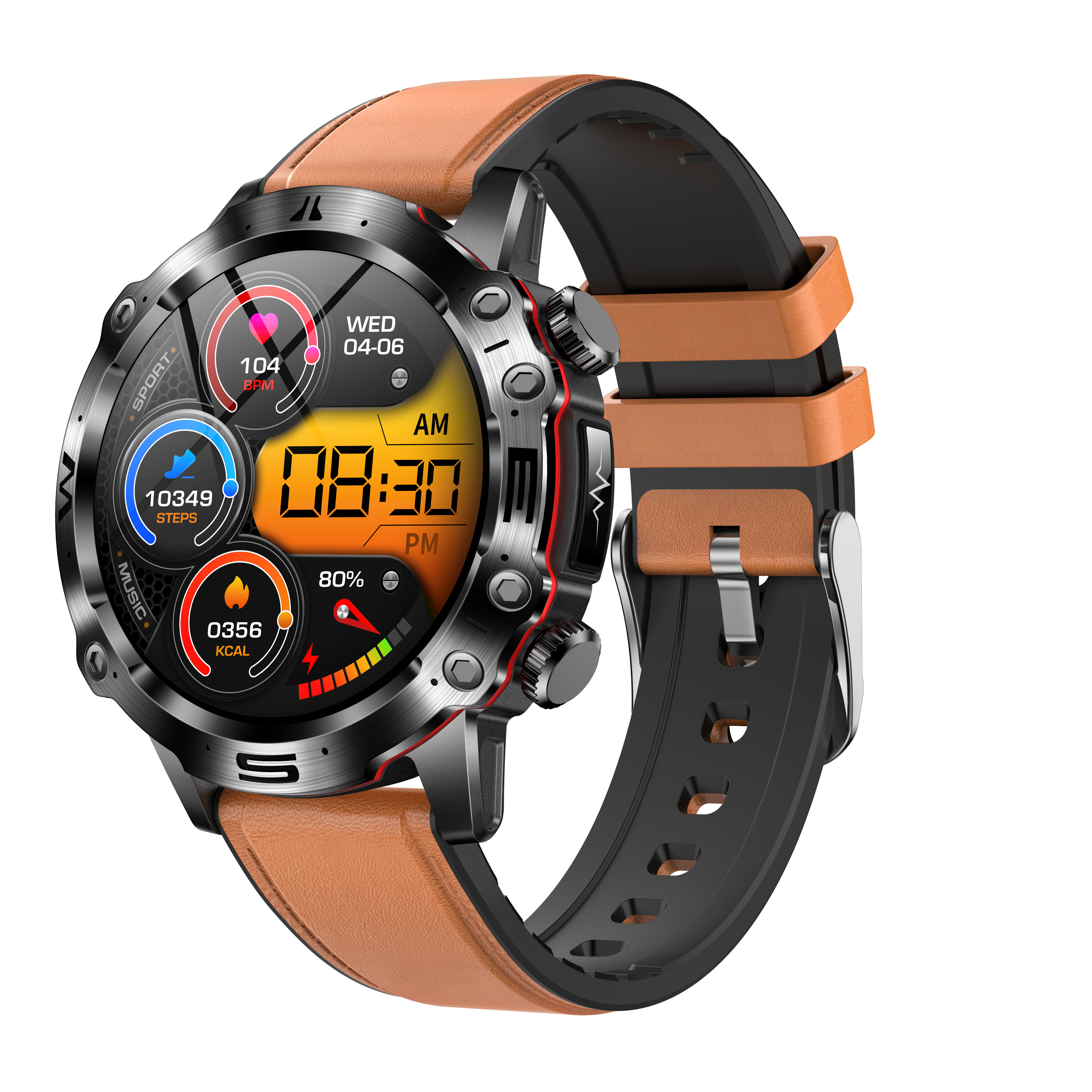 Montre Connectée Sport | Montre de Sport avec Écran AMOLED 1,43 & Suivi ECG | Suivi de Santé pour Hommes 5