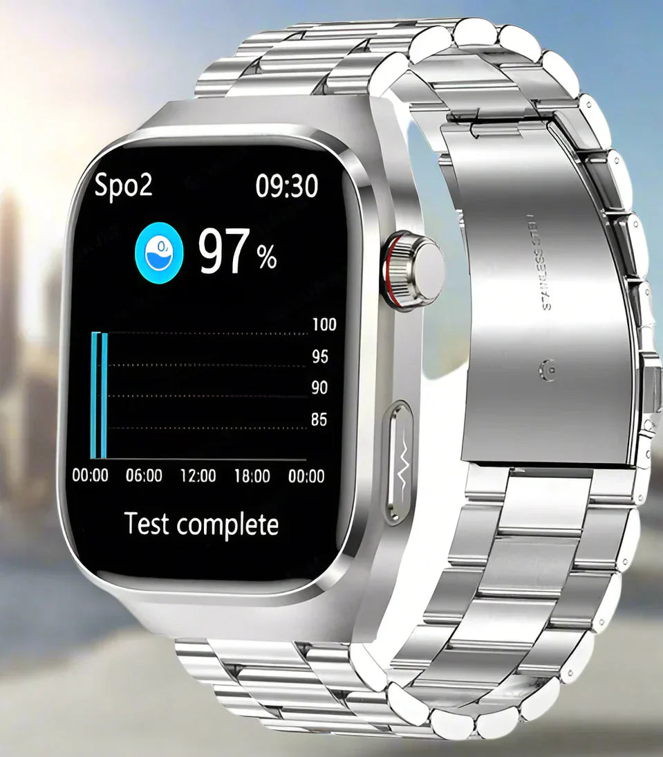 Montre Intelligente | Montre Connectée Rythme Cardiaque Fiable avec Écran AMOLED de 2,04 pouces | Suivi ECG et Glycémie pour Bien-Être Optimal 3