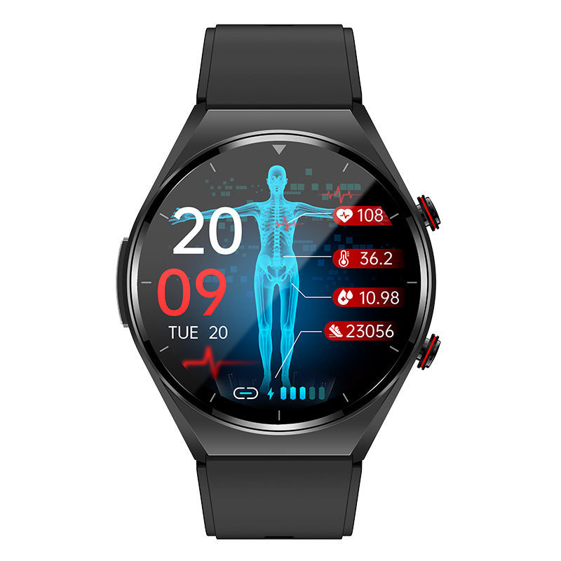 Montre Intelligente de Santé | Suivi Glycémie et ECG avec Moniteur de Fréquence Cardiaque | Analyse Complète pour Bien-être au Quotidien 1