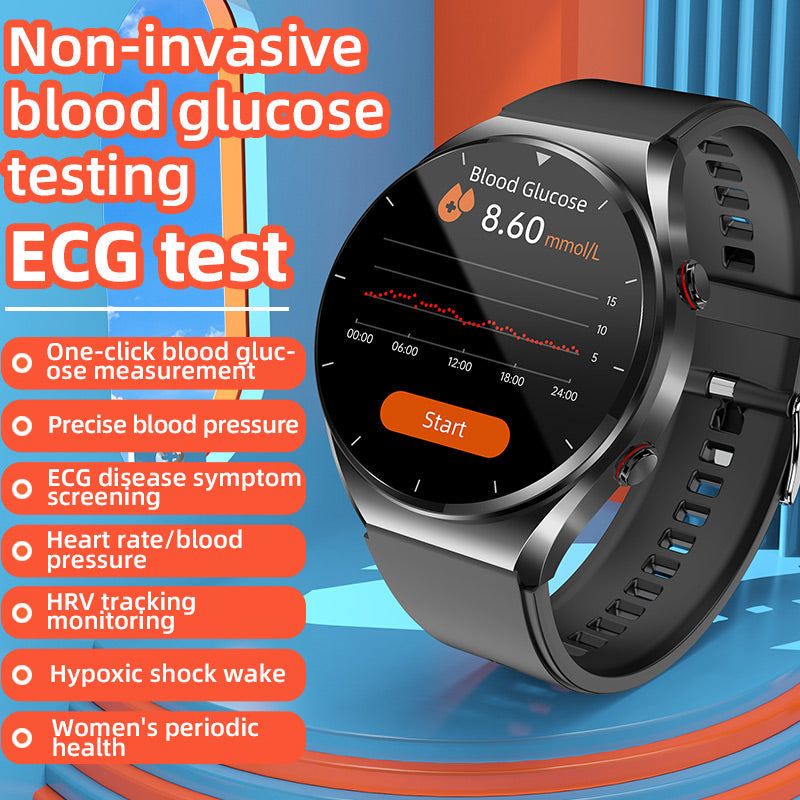 Montre Intelligente de Santé | Suivi Glycémie et ECG avec Moniteur de Fréquence Cardiaque | Analyse Complète pour Bien-être au Quotidien 4