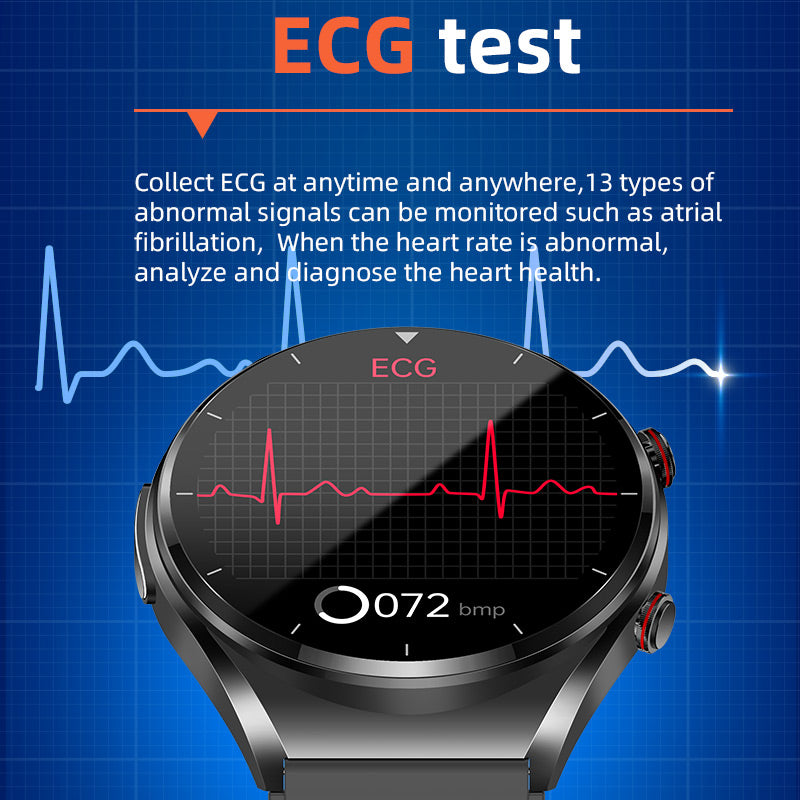 Montre Intelligente de Santé | Suivi Glycémie et ECG avec Moniteur de Fréquence Cardiaque | Analyse Complète pour Bien-être au Quotidien 7