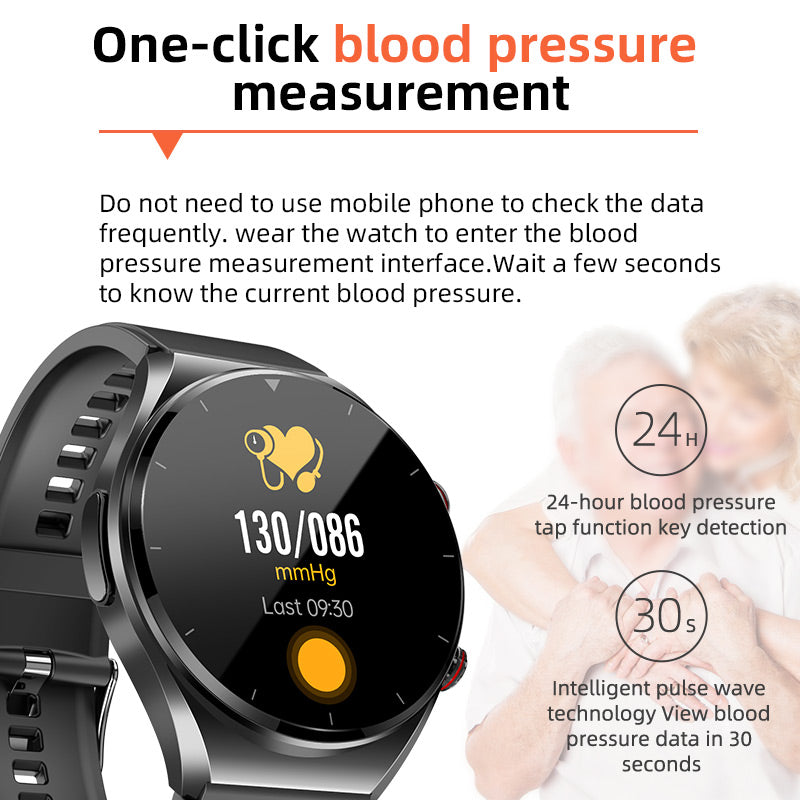 Montre Intelligente de Santé | Suivi Glycémie et ECG avec Moniteur de Fréquence Cardiaque | Analyse Complète pour Bien-être au Quotidien 8