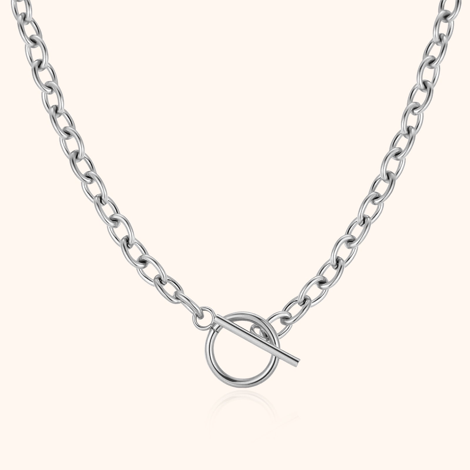 Noelia - Collier géométrique en argent minimaliste
