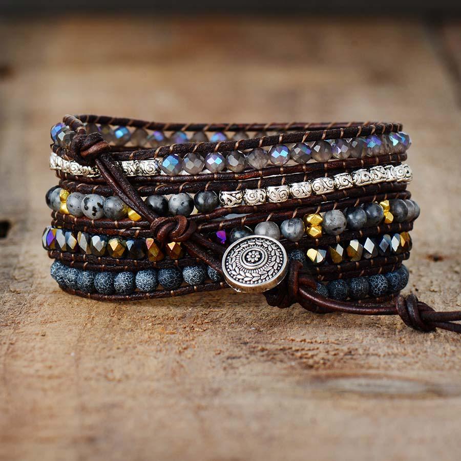 Lunara - Bracelet Lune Onyx Protecteur Stylé