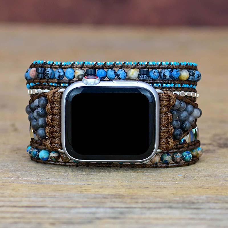 GemStone - Bracelet Apple Watch en pierres naturelles