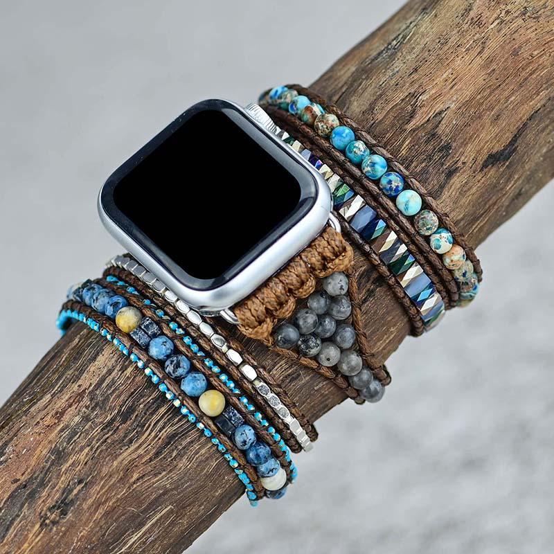 GemStone - Bracelet Apple Watch en pierres naturelles
