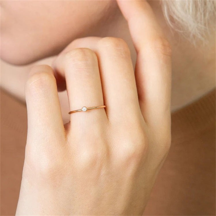 Bague Pierre de Naissance Celestia - Argent Plaqué Doré