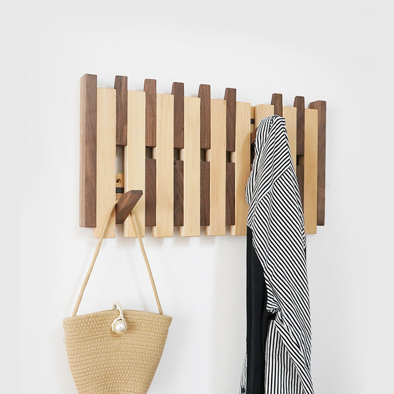 HarmonyHook - Porte-Manteau Mural en Bois Réglable et Élégant
