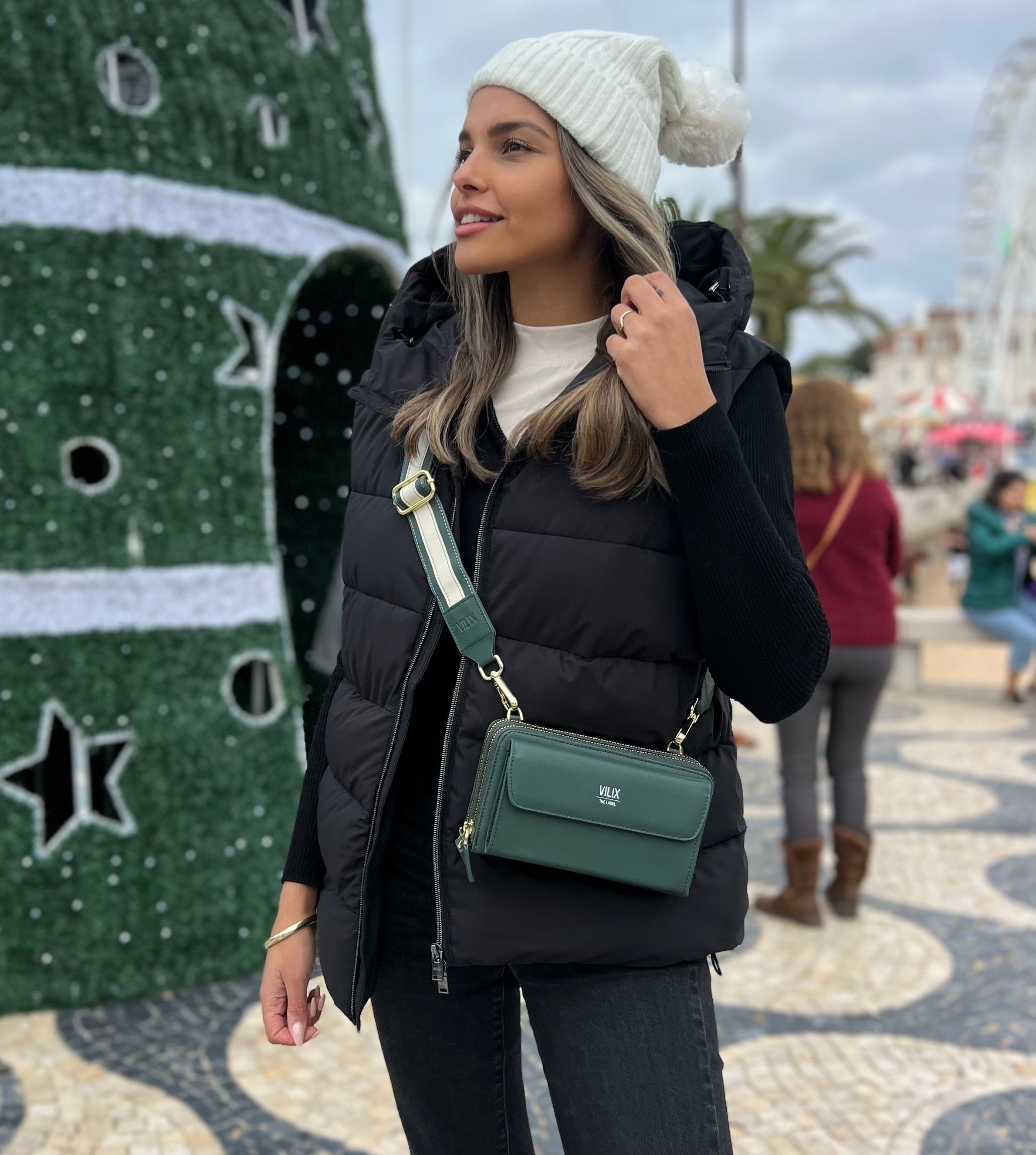 EviBella Purse – Pochette Compacte avec Porte-Téléphone