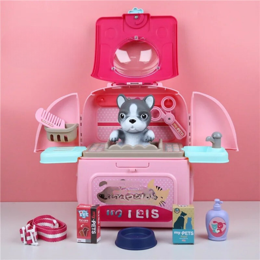 Pet Paradise - Coffret de Toilettage Portable pour Enfants